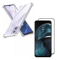 Capa Capinha Moto G14 Anti Impactos + Pelicula de Vidro 3d Para Motorola Moto G14 Capa Capinha Moto G14 Anti Impactos + Pelicula de Vidro 3d Para Motorola Moto G14