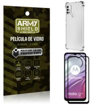 Capa Capinha Moto G20 Anti Shock + Película de vidro 3D - Armyshield