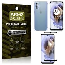 Capa Capinha Moto G31 Anti Shock + Película de vidro 3D - Armyshield