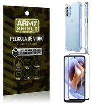 Capa Capinha Moto G41 Anti Shock + Película De Vidro 3D - Armyshield