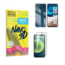 Capa Capinha Moto G42 Anti Shock + Película Nano Cerâmica 9D