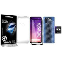 Capa Capinha Moto One Vision XT1970 6.3 + Película 3d + Pel Câmera + Carbono - Cell In Power25 Capa Capinha Moto One Vision XT1970 6.3 + Película 3d + Pel Câmera + Carbono - Cell In Power25