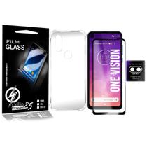 Capa Capinha Moto One Vision XT1970 6.3 + Película Vidro 3d + pel Câmera - Cell In Power25 Capa Capinha Moto One Vision XT1970 6.3 + Película Vidro 3d + pel Câmera - Cell In Power25