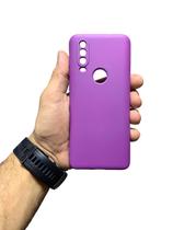 Capa Capinha Moto P40 Power Silicone Aveludada Variacao de Cores