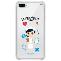 Capa capinha p/ iphone 8 plus (0538) enfermeira