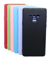 Capa Capinha Para Galaxy Note 9 Fosca Aveludada Coloridas + Pelicula 3d Cola Tela Toda