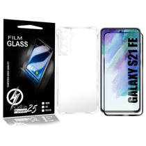 Capa Capinha para Galaxy S21 FE G990 Anti Choque + Película FULL 3d - Cell In Power25 Capa Capinha para Galaxy S21 FE G990 Anti Choque + Película FULL 3d - Cell In Power25