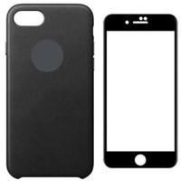 Capa Capinha Para ip 7g 8g Aveludada Película Preta 3d