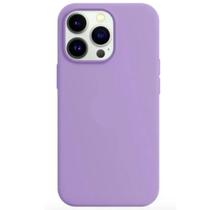 Capa Capinha Para iPhone 12 Pro Max Lilás Aveludada