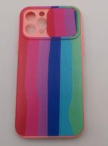 Capa Capinha para iphone 12 tela 6.1 Proteção Camera colorido