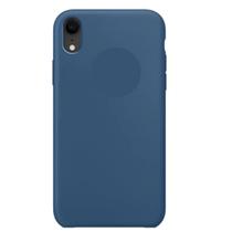 Capa Capinha Para iPhone Xr Azul Aveludada