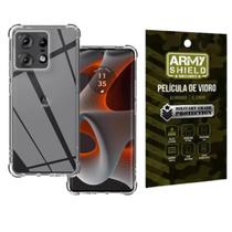 Capa Capinha Para Moto Edge 50 Pro + Pelicuda de Vidro 3D Armishield