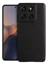 Capa Capinha Para Moto Edge 60 Fusion Case Aveludada Preto