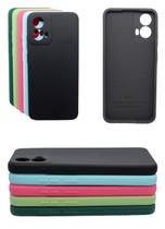 Capa Capinha Para Moto G34 Aveludada Silicone Case Colorida