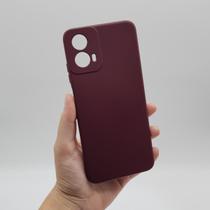 Capa Capinha Para Motorola Moto G24 Silicone Aveludada