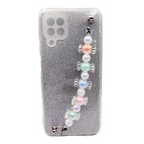 Capa Capinha para Samsung Galaxy a22 4g tela 6.4 C/ pulseira perola Capa Capinha para Samsung Galaxy a22 4g tela 6.4 C/ pulseira perola
