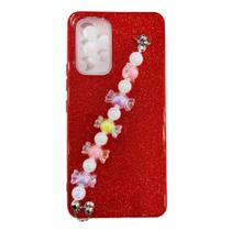 Capa Capinha para Samsung Galaxy a53 5g a536 tela 6.5 C/ pulseira perola