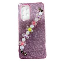 Capa Capinha para Samsung Galaxy a53 5g a536 tela 6.5 C/ pulseira perola