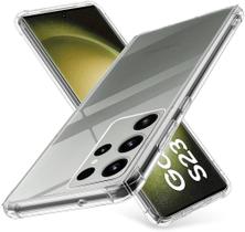 Capa Capinha Para Samsung Galaxy S23 Ultra 5G 6.8 Case Transparente Com Bordas Anti Impacto - MBOX