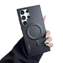 Capa Capinha Para Samsung Galaxy S24 Ultra Preta Case Tpu com veludo Parte Interna resistente Anti Impacto