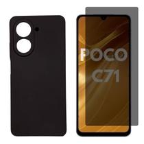 Capa Capinha + Pel. Privativa Vidro Compatível Para Poco C71