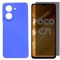 Capa Capinha + Pel. Privativa Vidro Compatível Para Poco C71