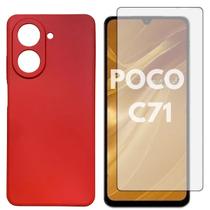 Capa Capinha + Pelic. Vidro Compatível Para Xiaomi Poco C71