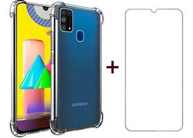 Capa Capinha + Pelicua Vidro Resistene Para Galaxy M31