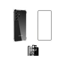 Capa Capinha+ Pelicula 3d + Lente Camera P/ Galaxy S21 Ultra