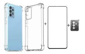 Capa Capinha + Pelicula 3d + Pel Camera Para Galaxy A72
