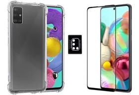 Capa Capinha + Película 3d + Película Câmera Para Galaxy A51 Capa Capinha + Película 3d + Película Câmera Para Galaxy A51