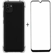 Capa Capinha + Pelicula 3d Vidro Para Galaxy A03 Capa Capinha + Pelicula 3d Vidro Para Galaxy A03