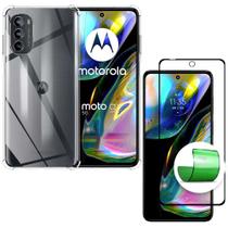 Capa Capinha + Película 9D Cerâmica Moto G82