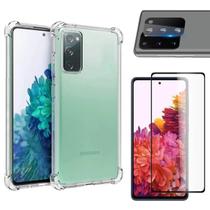 Capa Capinha + Película 9d Cerâmica + Película Câmera Compatível Galaxy S20 FE