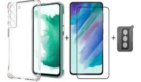 Capa Capinha + Pelicula Ceramica + Cam Para Galaxy S22 Plus