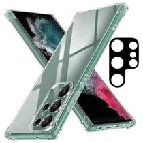 Capa Capinha + Película da Câmera Compatível Para Celular Samsung Galaxy S24 Ultra