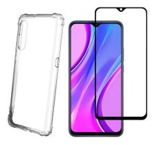 Capa Capinha + Pelicula De Vidro 3d Para Redmi 9a 9i