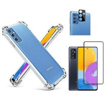 Capa Capinha + Película Vidro 3D + Câmera Compatível Galaxy M52 5G