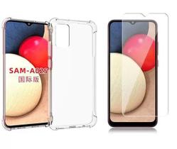 Capa Capinha + Pelicula Vidro 9h Para Samsung Galaxy A02s Capa Capinha + Pelicula Vidro 9h Para Samsung Galaxy A02s