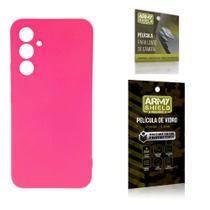 Capa Capinha Pink Samsung Galaxy A54 + Película de Vidro 3D + Película de Câmera