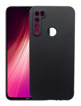 Capa Capinha Preta Aveludada Para Redmi Note 8 Silicone
