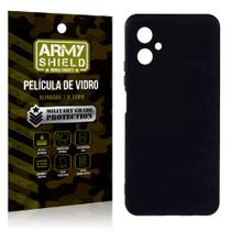 Capa Capinha Preta Moto G14 + Película de Vidro 3D