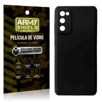 Capa Capinha Preta Samsung S20Fe + Película de Vidro 3D - Armyshield