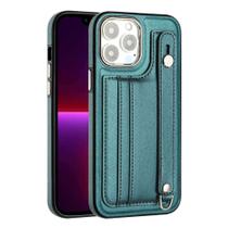 Capa Capinha Protetora com Multifunções de Carteira Anel de Segurança Stand Para o iPhone 15 / 15 Pro / 15 Pro Max