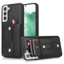 Capa Capinha Protetora com Multifunções de Carteira Anel de Segurança Stand Para o Samsung Galaxy S23 / S23 Plus / S23 Ultra Capa Capinha Protetora com Multifunções de Carteira Anel de Segurança Stand Para o Samsung Galaxy S23 / S23 Plus / S23 Ultra