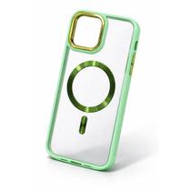 Capa Capinha protetora de lente de metal de luxo para iPhone 12 Pro Max Promax para carga magnética COR:VERDE CLARO
