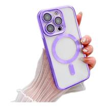 Capa Capinha protetora de lente de metal de luxo para iPhone 13 Pro Max para carga magnética sem fio