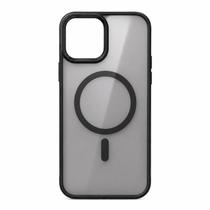 Capa Capinha protetora de lente de metal de luxo para iPhone 16 Pro Max para carga magnética sem fio COR:PRETO