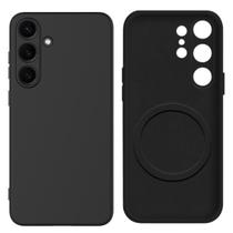 Capa Capinha Protetora de Silicone com Interior em Microfibra Aveludado Compatível com Magsafe para o Samsung Galaxy 25 Plus Capa Capinha Protetora de Silicone com Interior em Microfibra Aveludado Compatível com Magsafe para o Samsung Galaxy 25 Plus