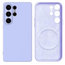 Capa Capinha Protetora de Silicone com Interior em Microfibra Aveludado Compatível com Magsafe para o Samsung Galaxy 25 Ultra